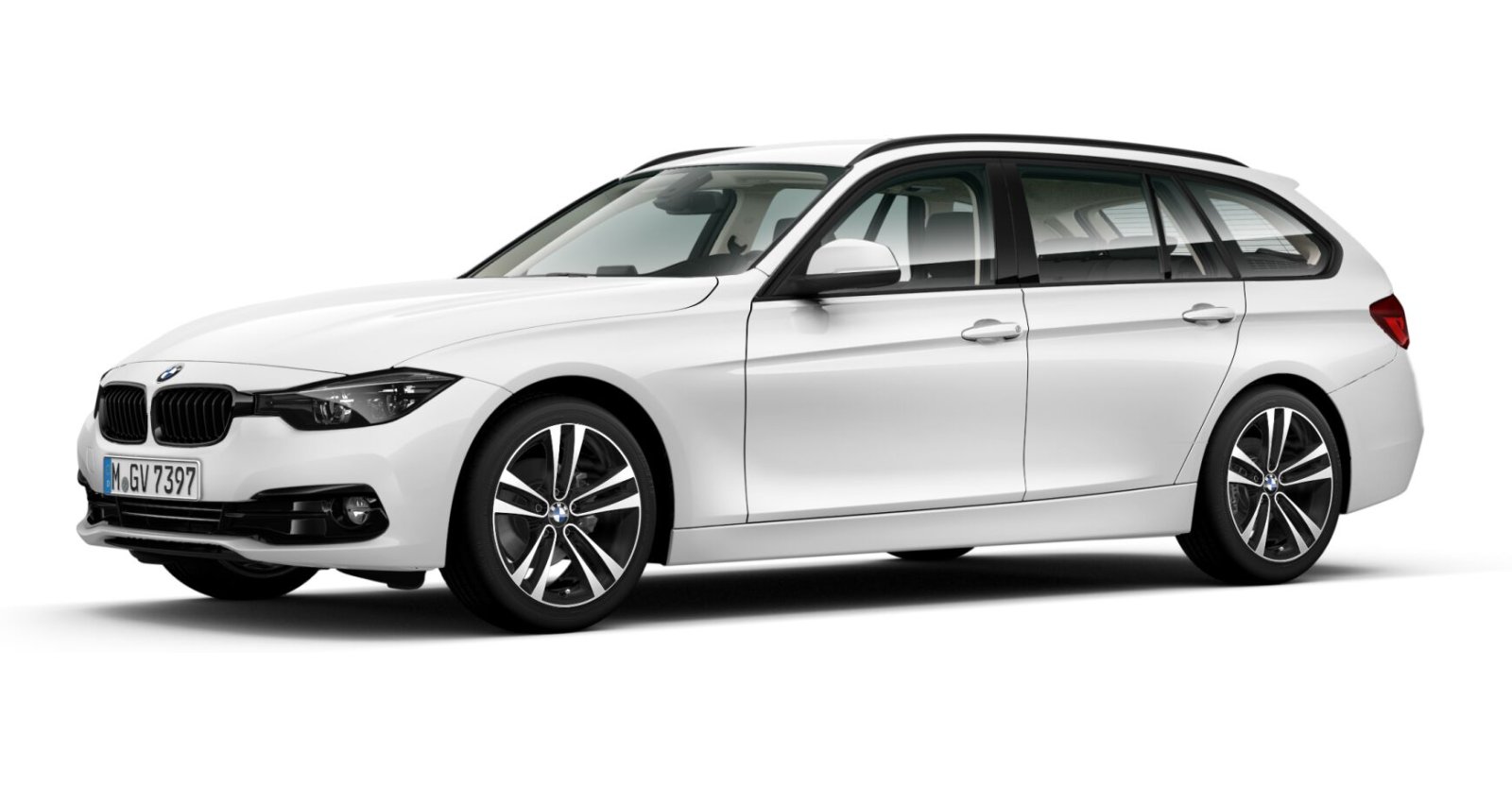 BMW BMW 3er in Weiß von vorne BMW BMW 3er in Weiß von vorne
