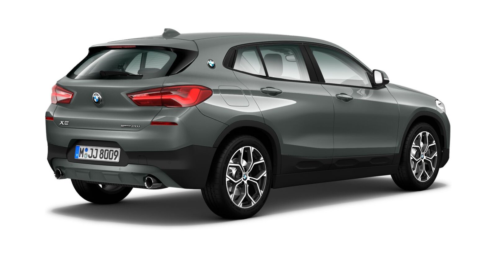 BMW BMW X in Grau von hinten BMW BMW X in Grau von hinten