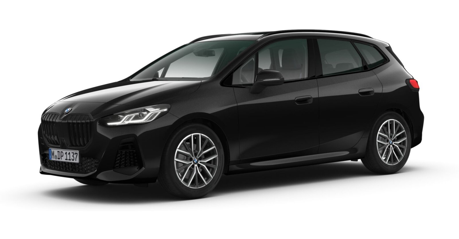 BMW BMW 2er in Schwarz von vorne BMW BMW 2er in Schwarz von vorne
