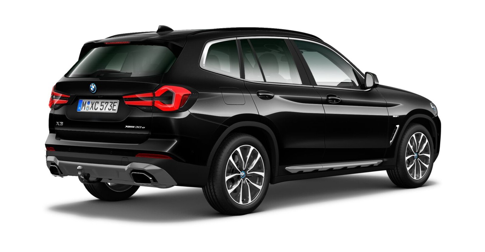 BMW BMW X in Schwarz von hinten BMW BMW X in Schwarz von hinten