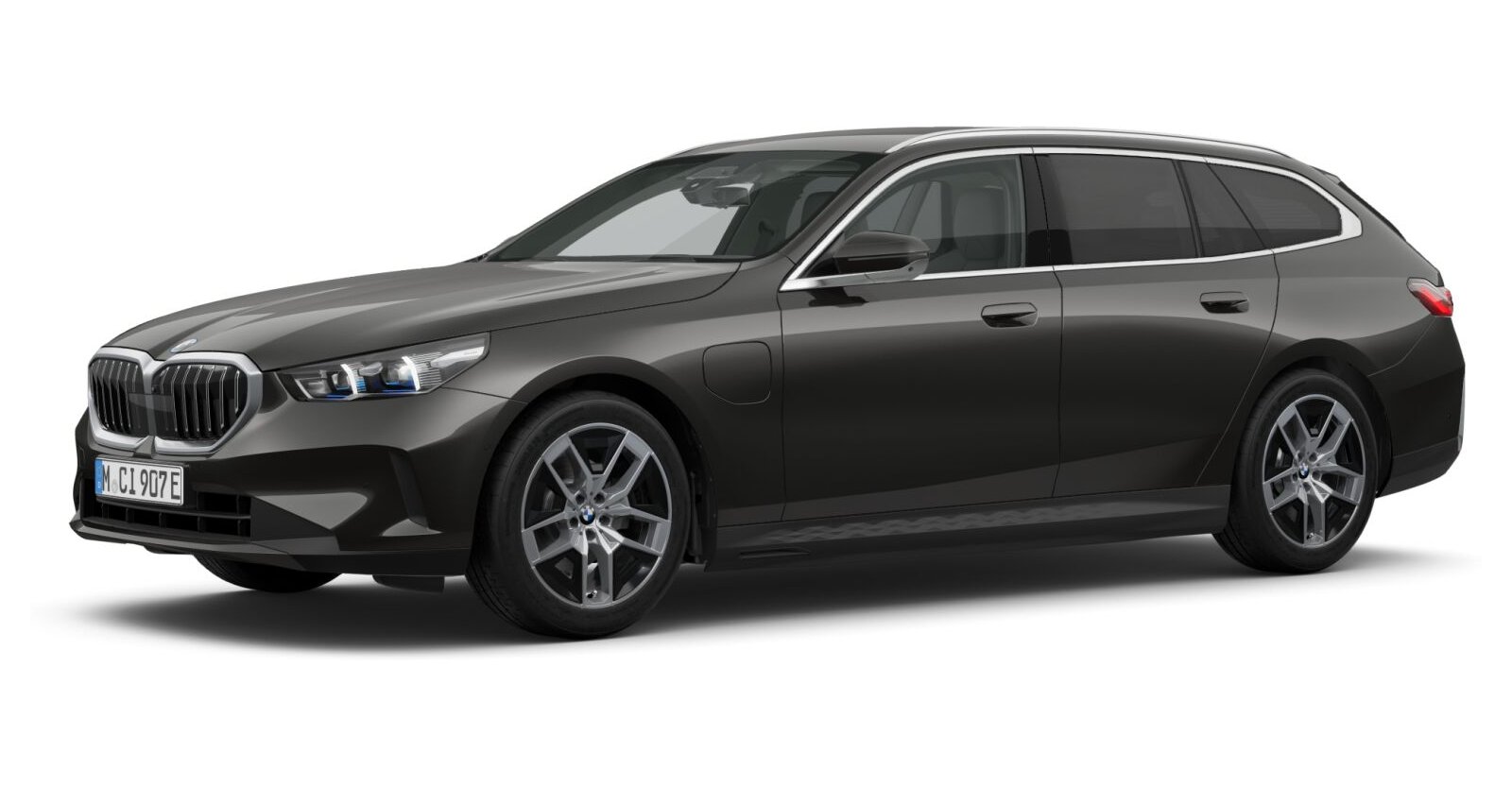 BMW 530e Touring in Grau von vorne BMW 530e Touring in Grau von vorne