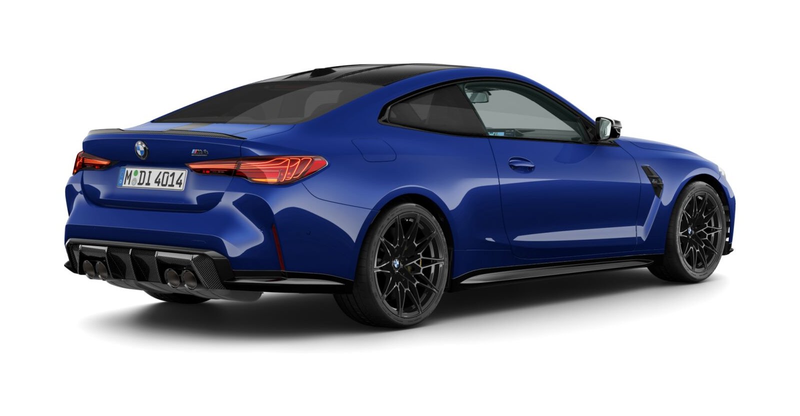 BMW BMW M in Blau von hinten