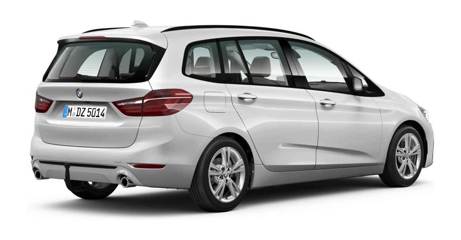 BMW BMW 2er in Weiß von hinten BMW BMW 2er in Weiß von hinten
