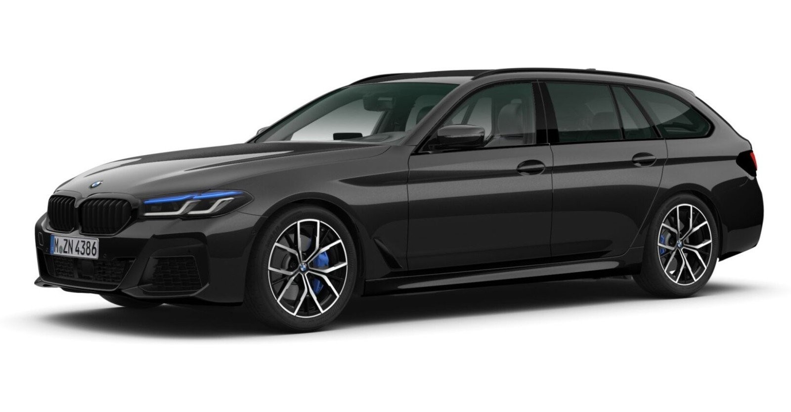 BMW BMW 5er in Schwarz von vorne BMW BMW 5er in Schwarz von vorne