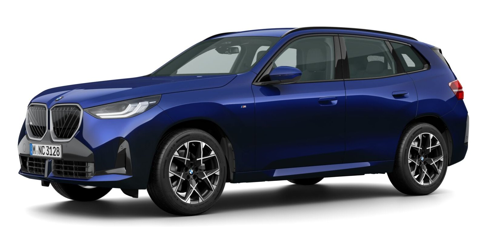 BMW X3 20 xDrive in Blau von vorne BMW X3 20 xDrive in Blau von vorne