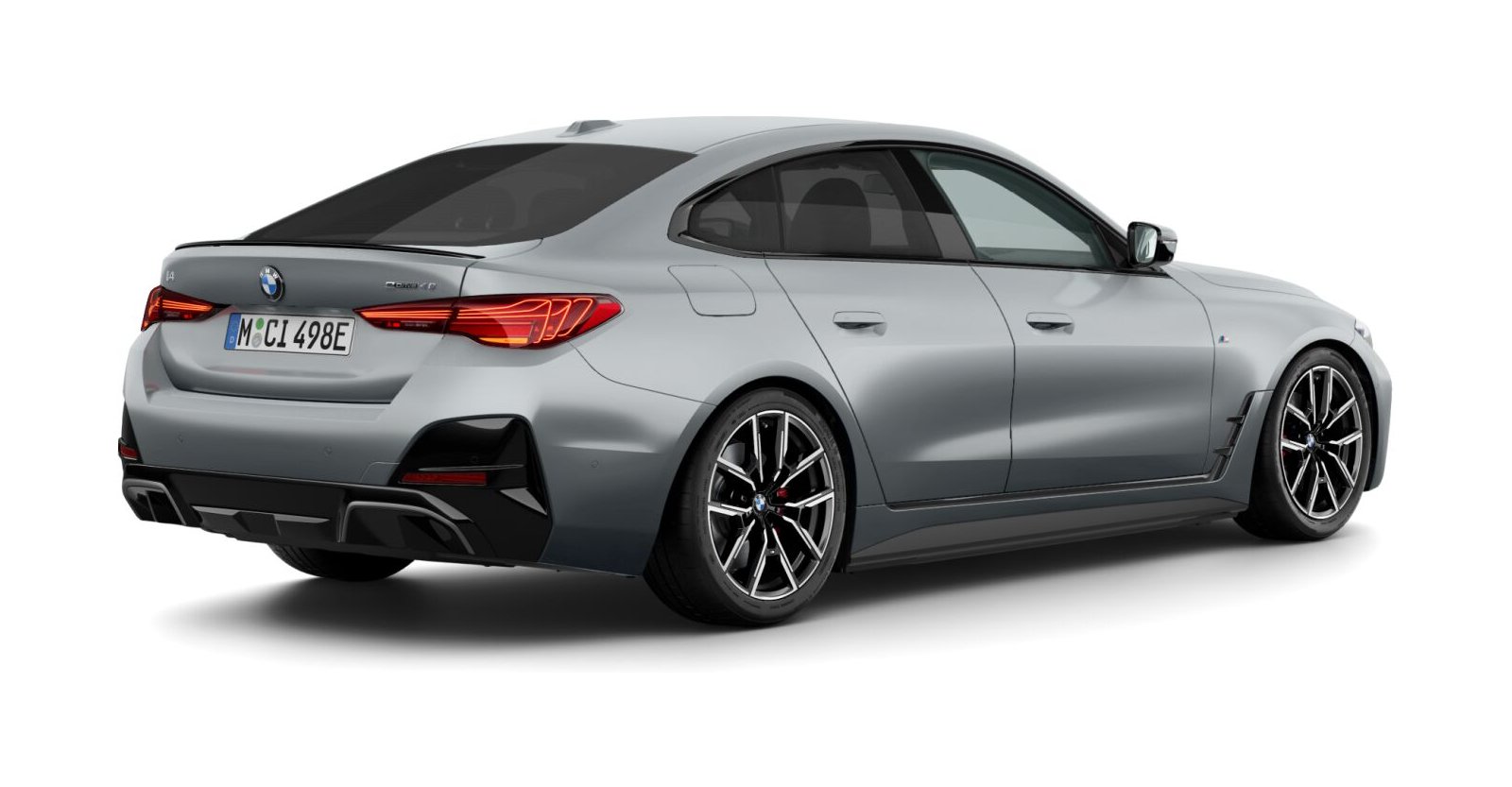 BMW BMW I in Grau von hinten BMW BMW I in Grau von hinten