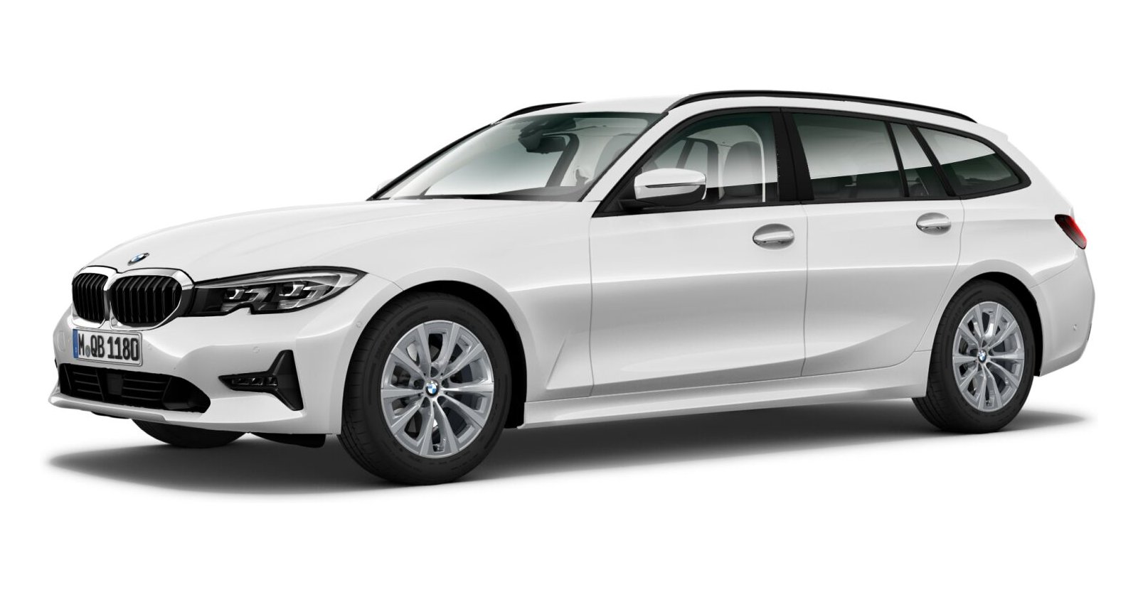 BMW BMW 3er in Weiß von vorne BMW BMW 3er in Weiß von vorne