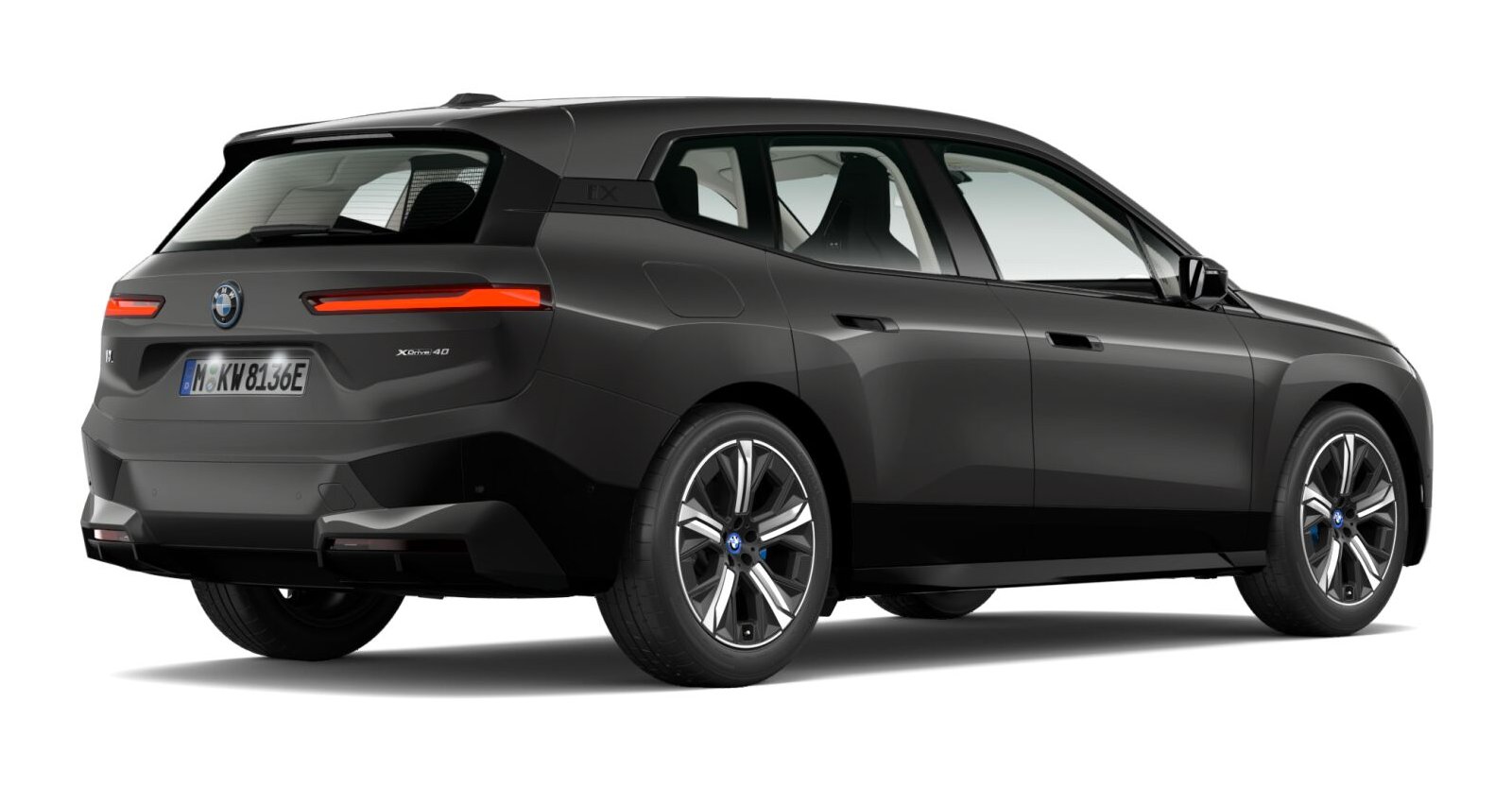 BMW BMW I in Grau von hinten BMW BMW I in Grau von hinten