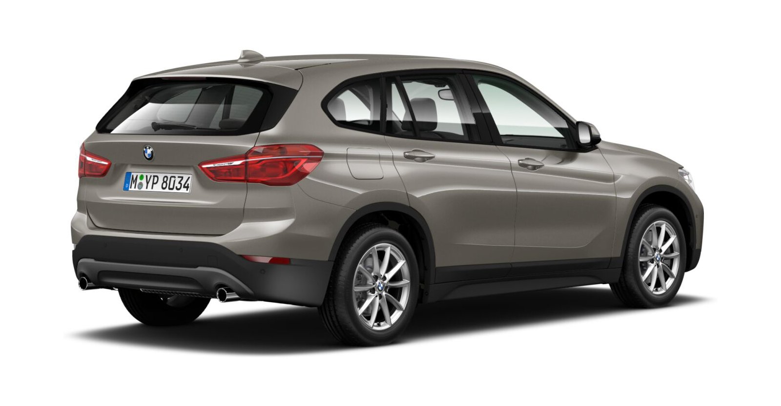 BMW BMW X in Silber von hinten BMW BMW X in Silber von hinten