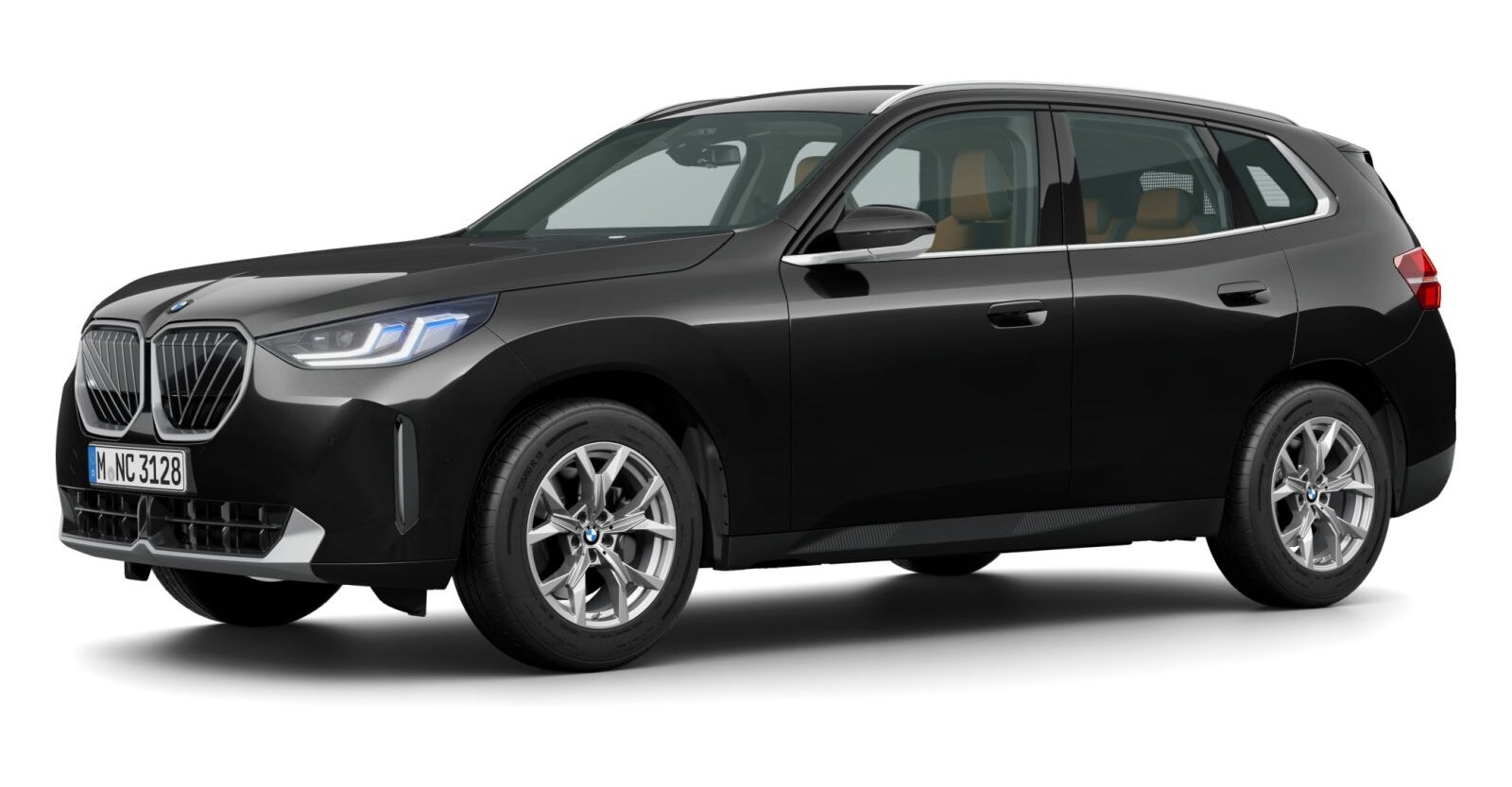 BMW X3 40d xDrive in Schwarz von vorne BMW X3 40d xDrive in Schwarz von vorne
