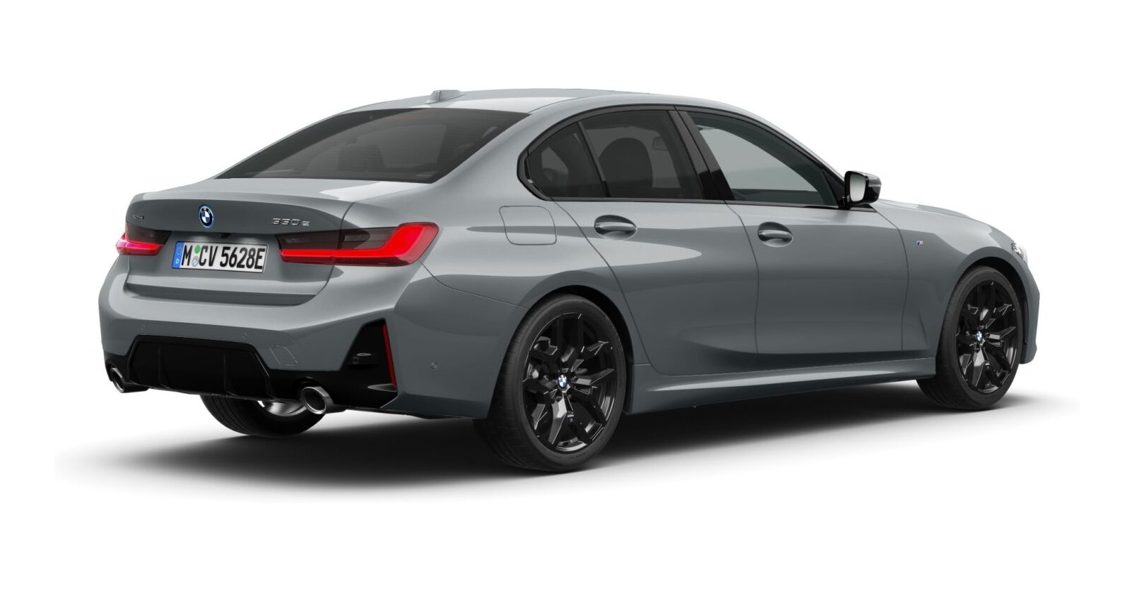 BMW BMW 3er in Grau von hinten