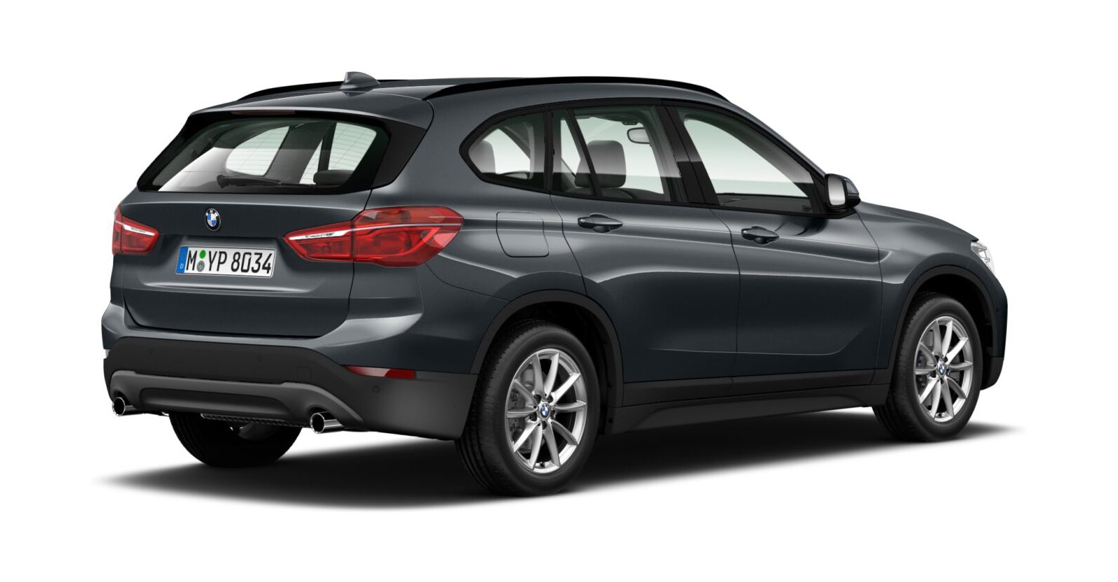BMW BMW X in Grau von hinten BMW BMW X in Grau von hinten