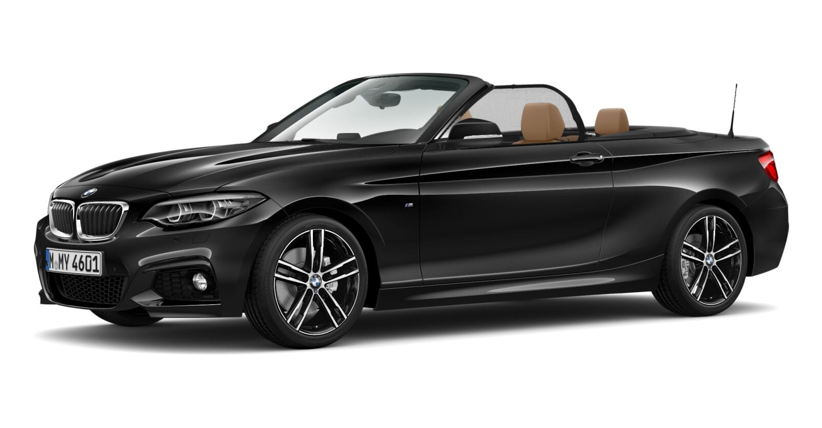 BMW BMW 2er in Schwarz von vorne BMW BMW 2er in Schwarz von vorne