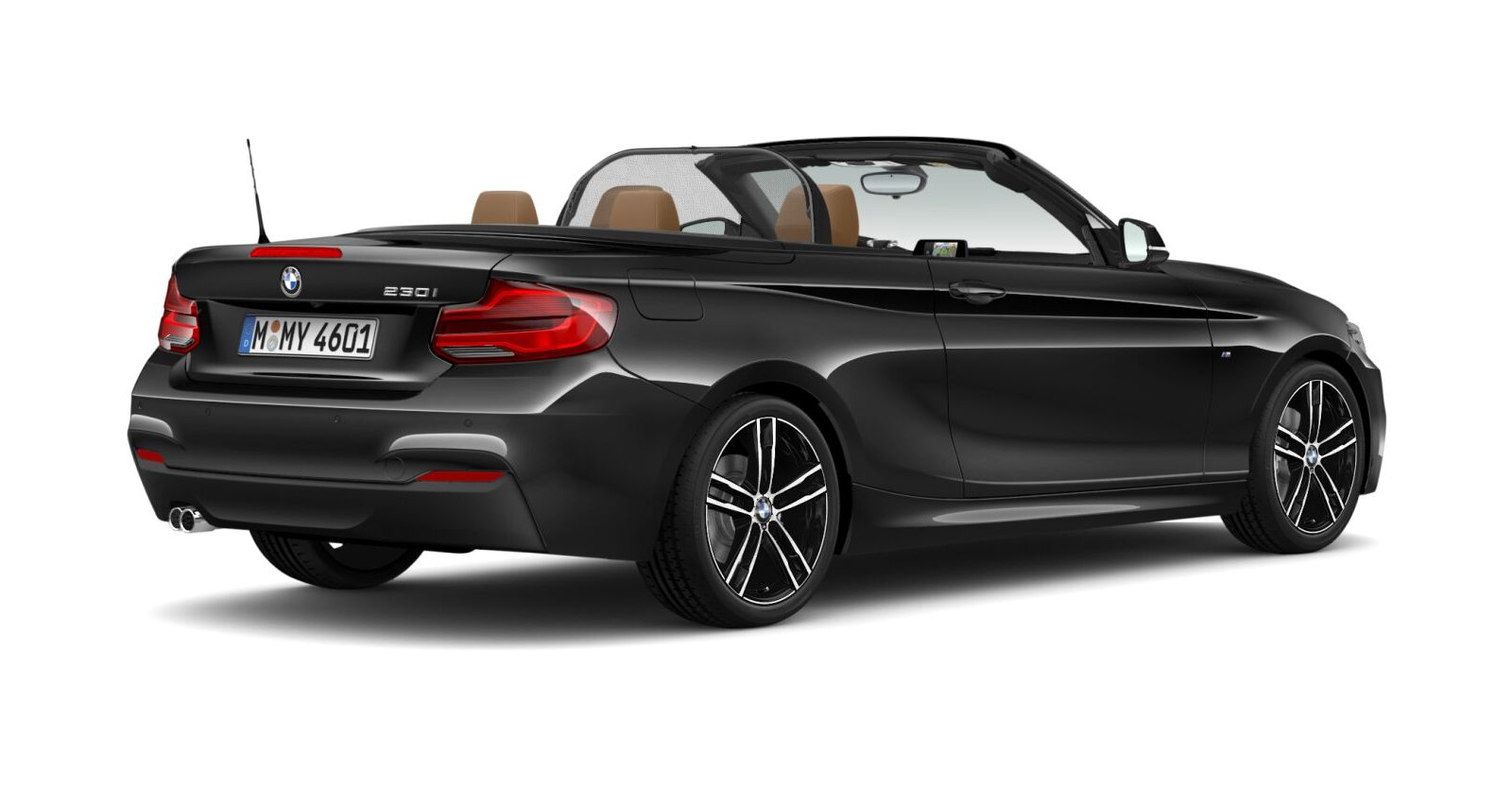 BMW BMW 2er in Schwarz von hinten BMW BMW 2er in Schwarz von hinten