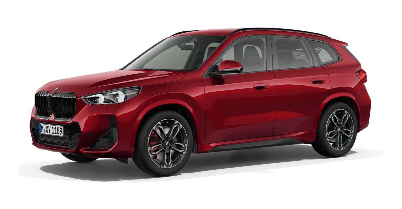 BMW X1 xDrive20d in Rot von vorne
