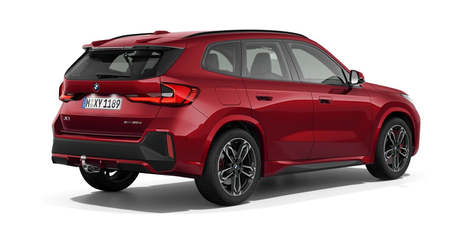 BMW BMW X in Rot von hinten BMW BMW X in Rot von hinten