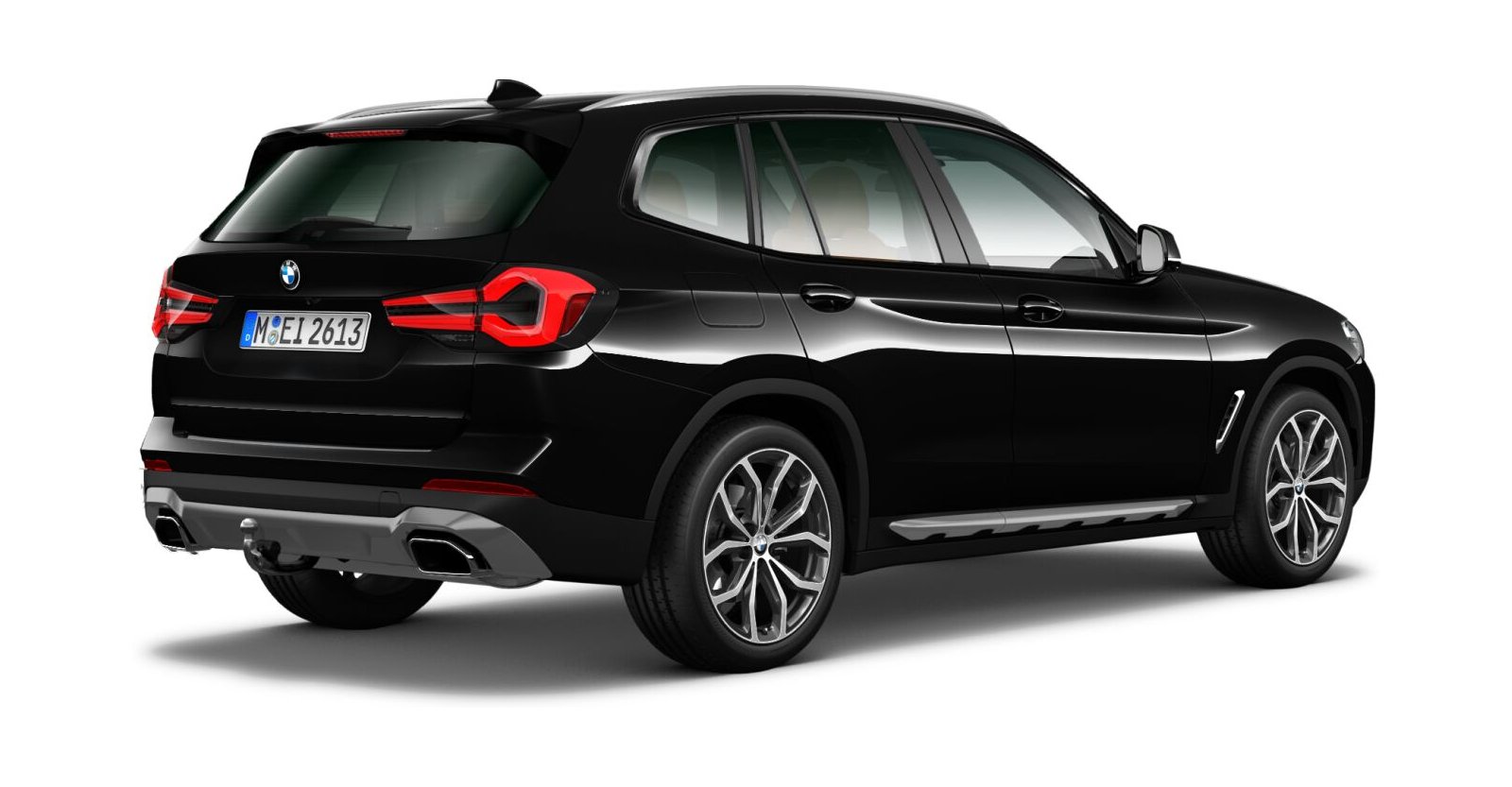 BMW BMW X in Schwarz von hinten BMW BMW X in Schwarz von hinten