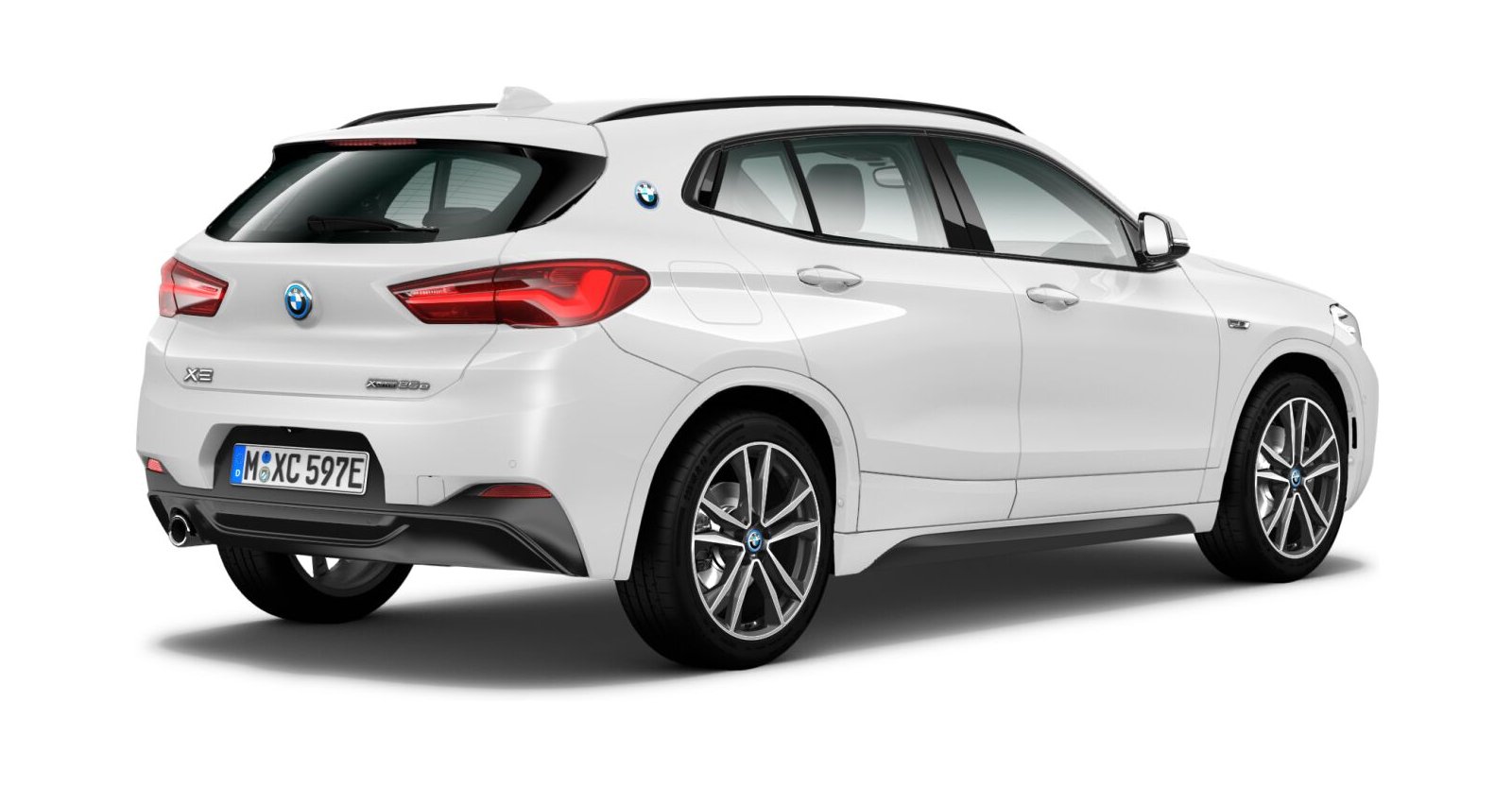 BMW BMW X in Weiß von hinten BMW BMW X in Weiß von hinten