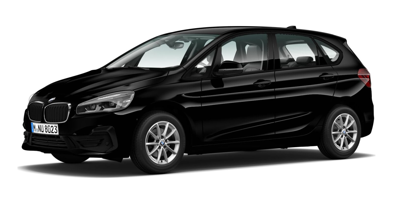 BMW BMW 2er in Schwarz von vorne BMW BMW 2er in Schwarz von vorne