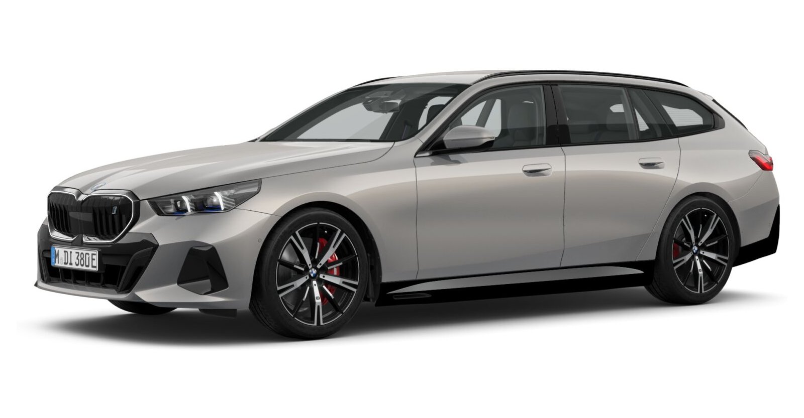BMW i5 eDrive40 Touring in Grau von vorne BMW i5 eDrive40 Touring in Grau von vorne