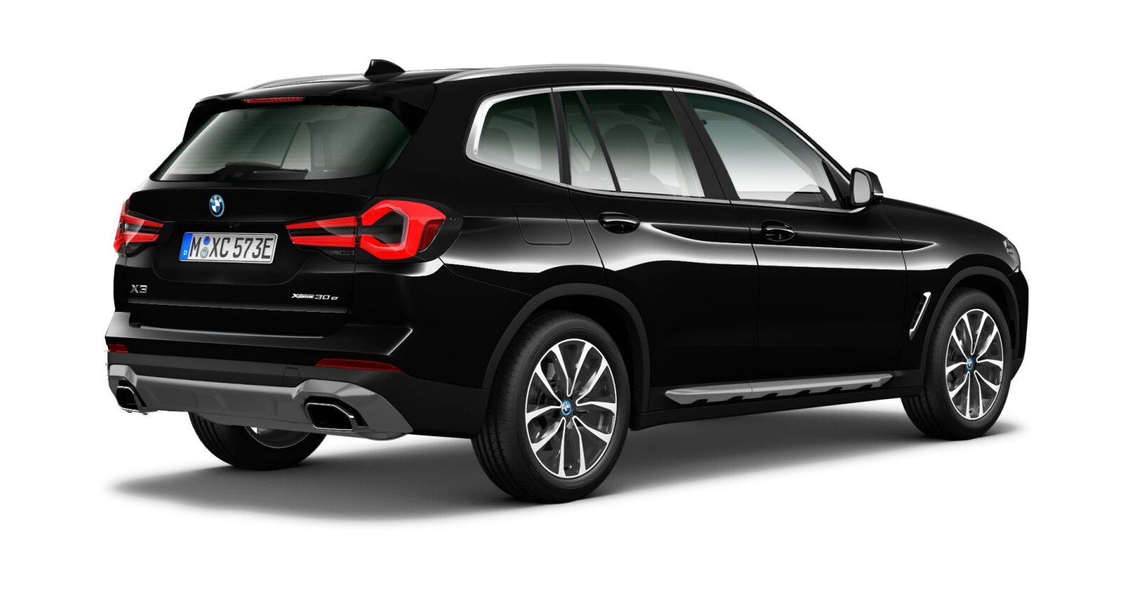 BMW BMW X in Schwarz von hinten BMW BMW X in Schwarz von hinten
