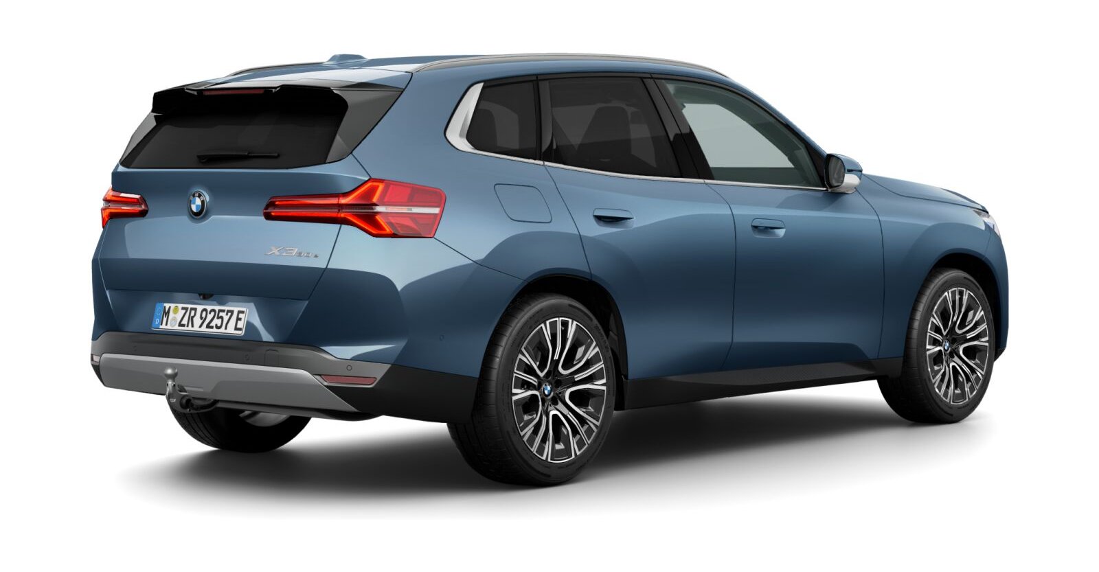 BMW BMW X in Blau von hinten BMW BMW X in Blau von hinten