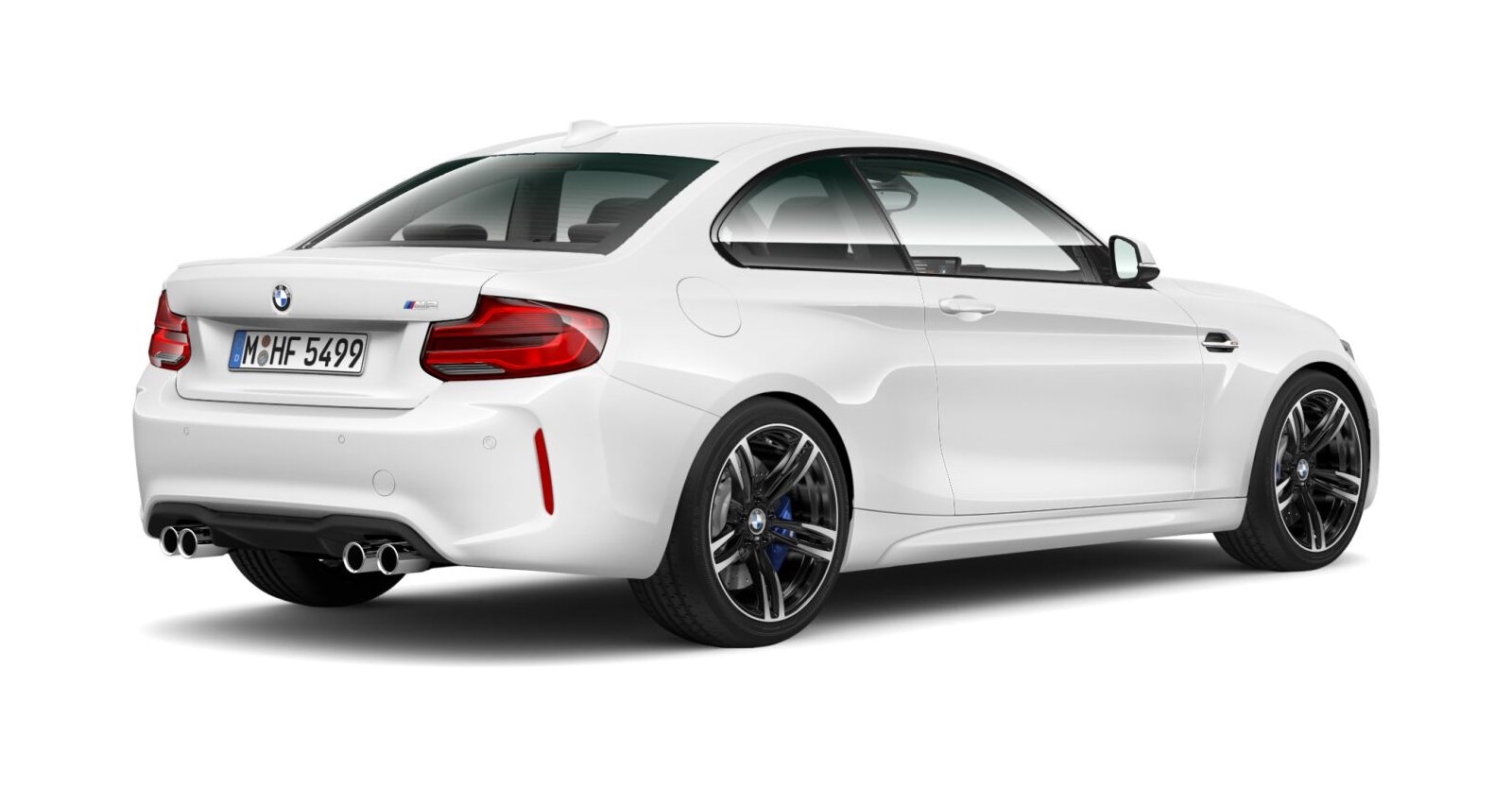 BMW BMW M in Weiß von hinten BMW BMW M in Weiß von hinten