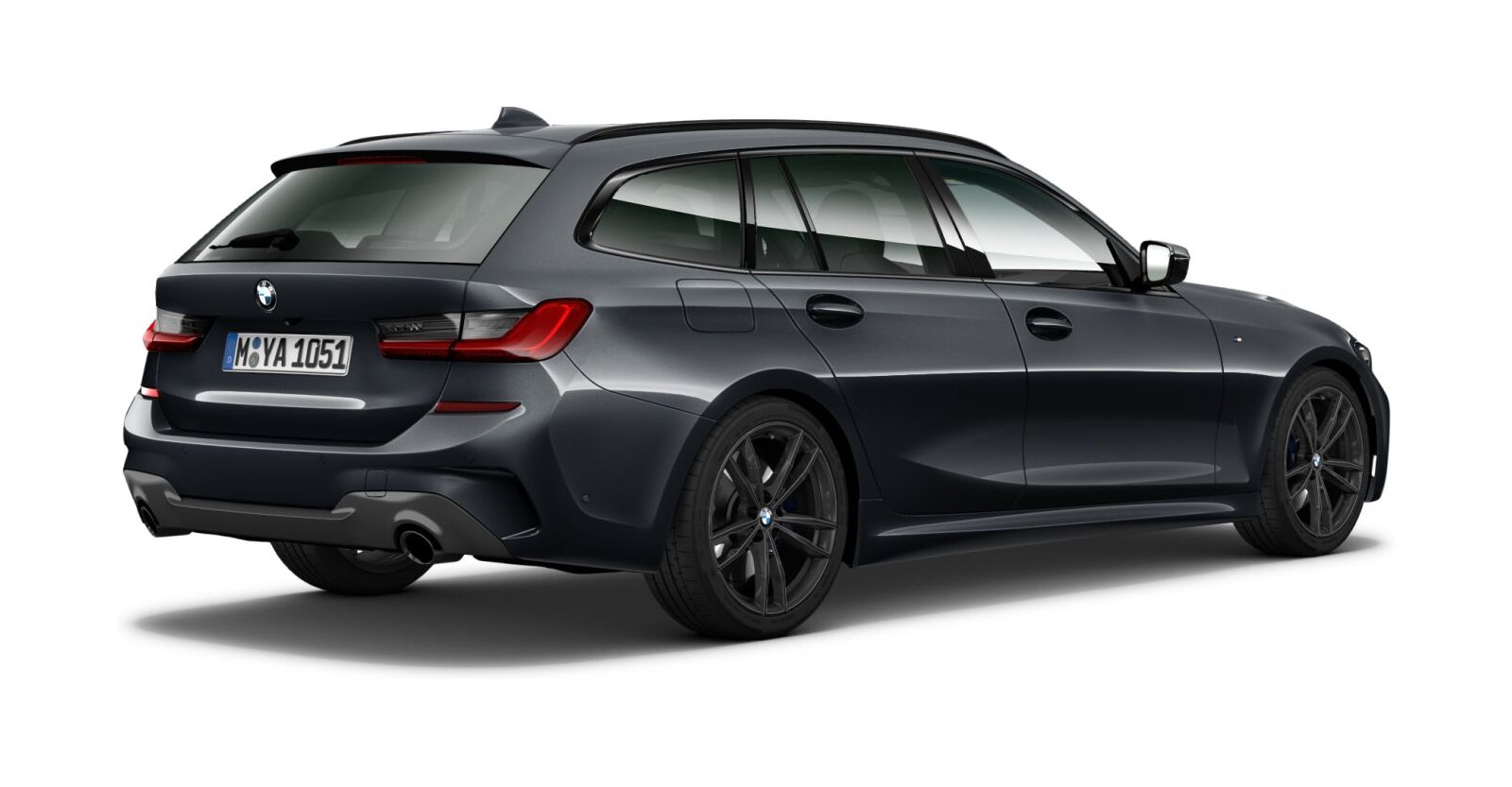 BMW BMW 3er in Grau von hinten BMW BMW 3er in Grau von hinten