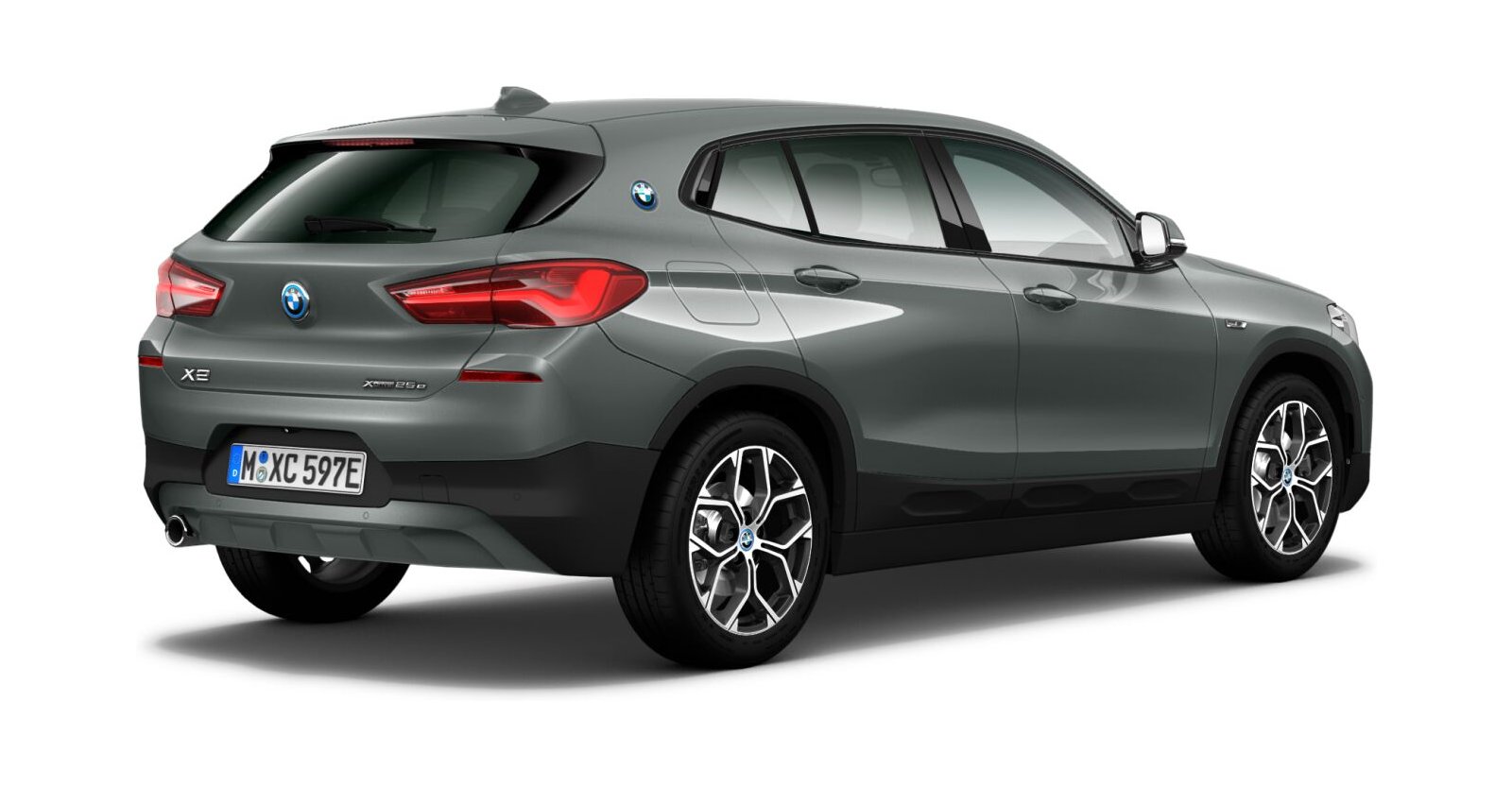 BMW BMW X in Grau von hinten BMW BMW X in Grau von hinten