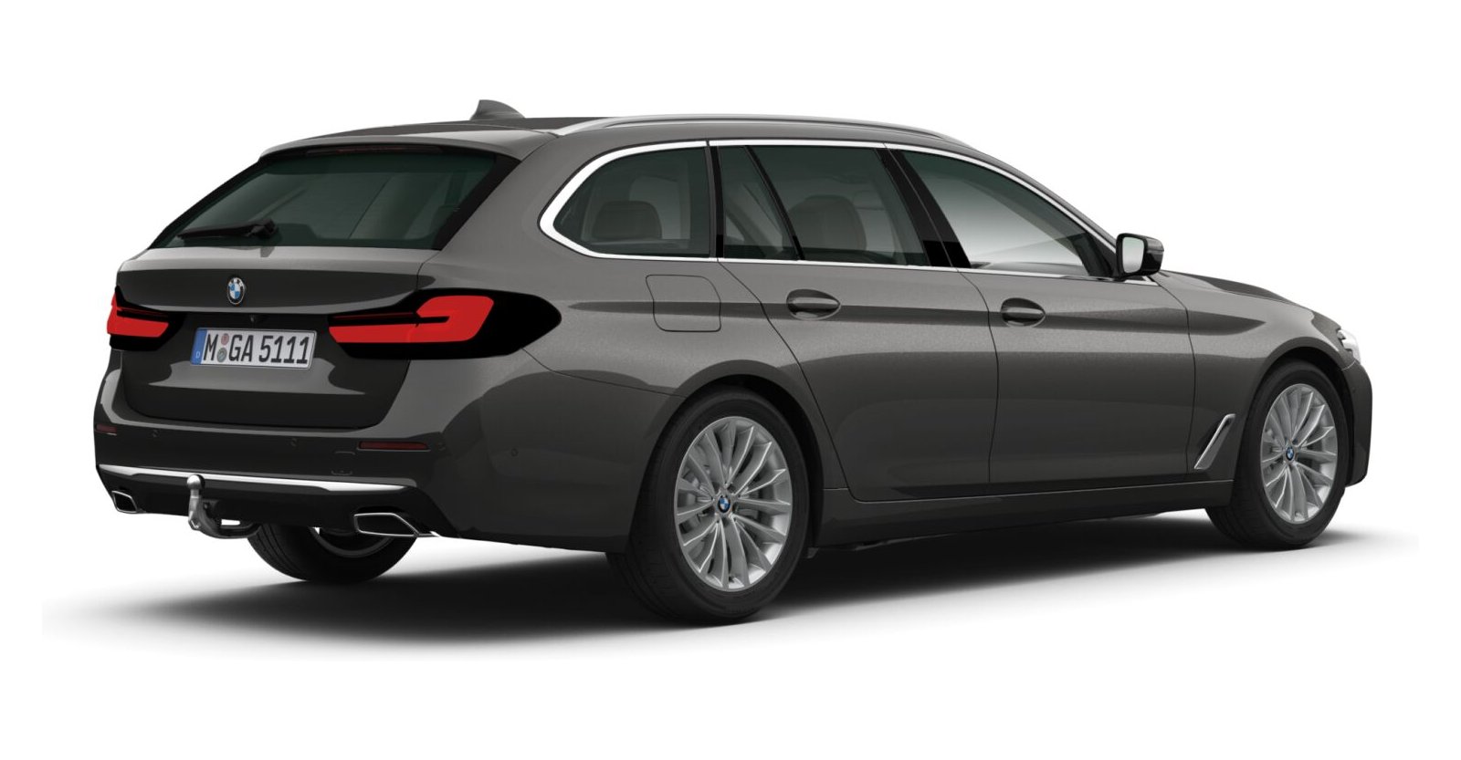 BMW BMW 5er in Grau von hinten BMW BMW 5er in Grau von hinten
