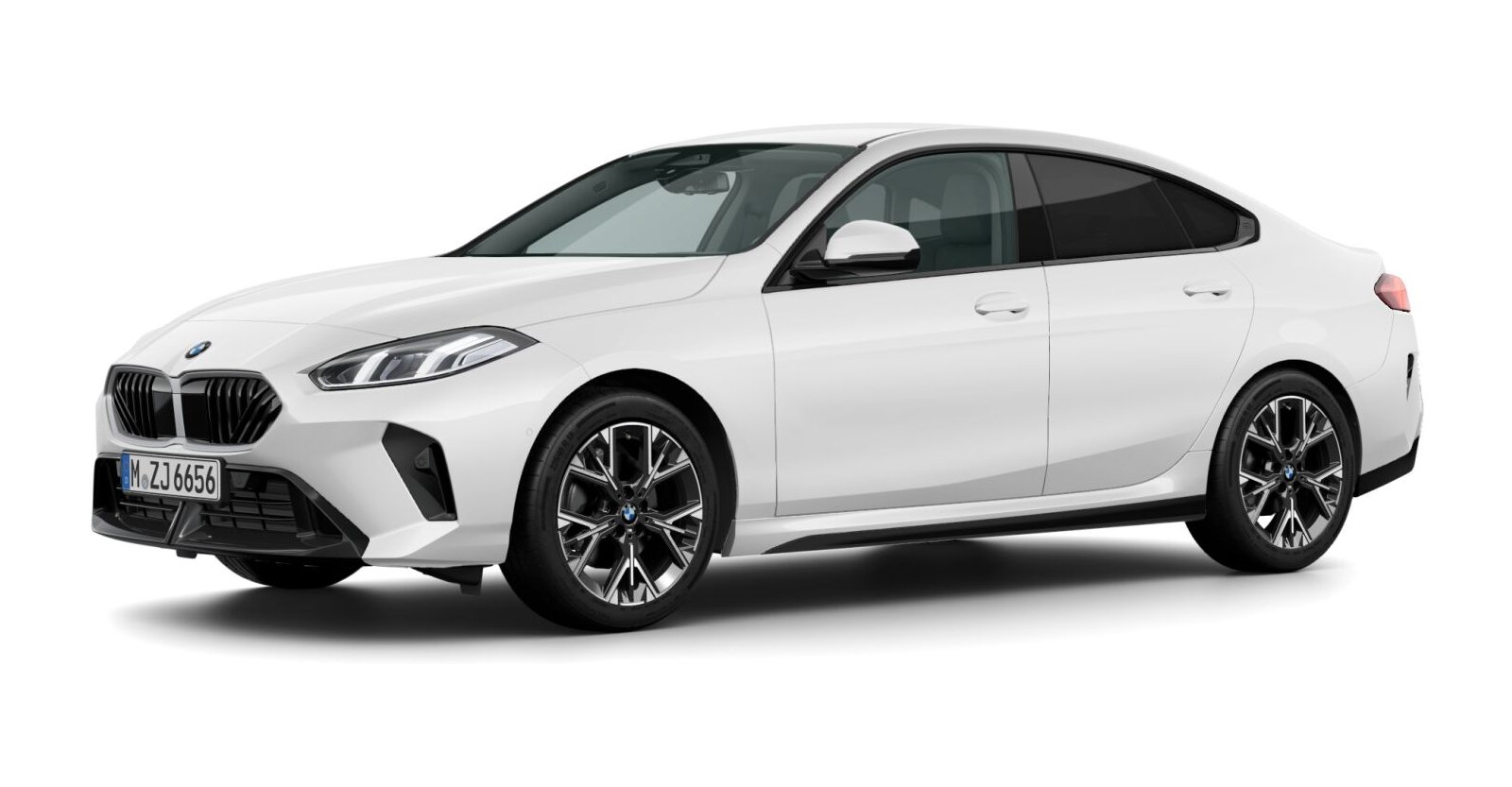 BMW 220 Gran Coupé in Weiß von vorne BMW 220 Gran Coupé in Weiß von vorne