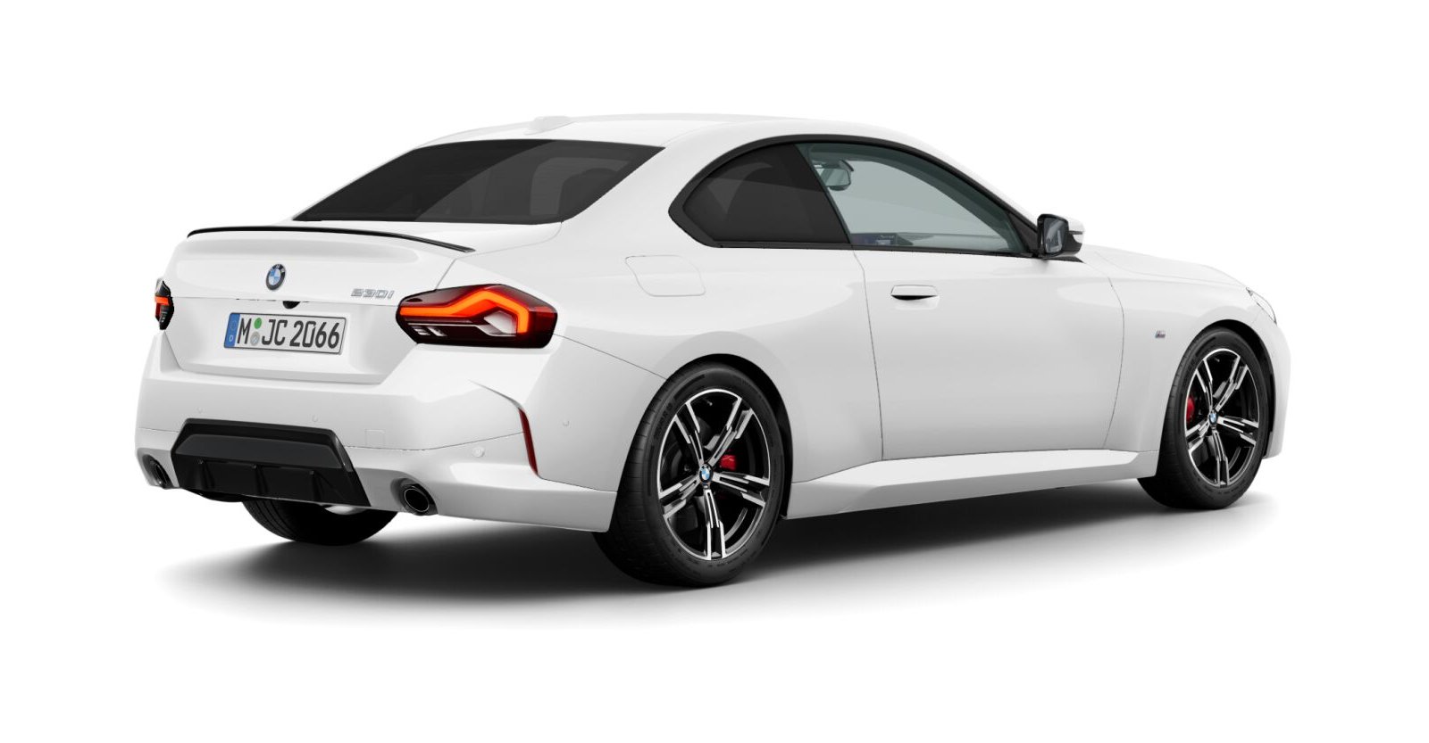 BMW BMW 2er in Weiß von hinten BMW BMW 2er in Weiß von hinten