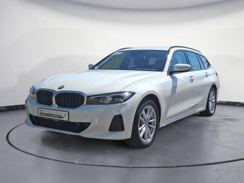 BMW 318i Touring von vorne in Weiß