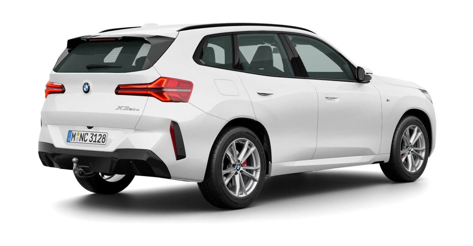 BMW BMW X in Weiß von hinten BMW BMW X in Weiß von hinten
