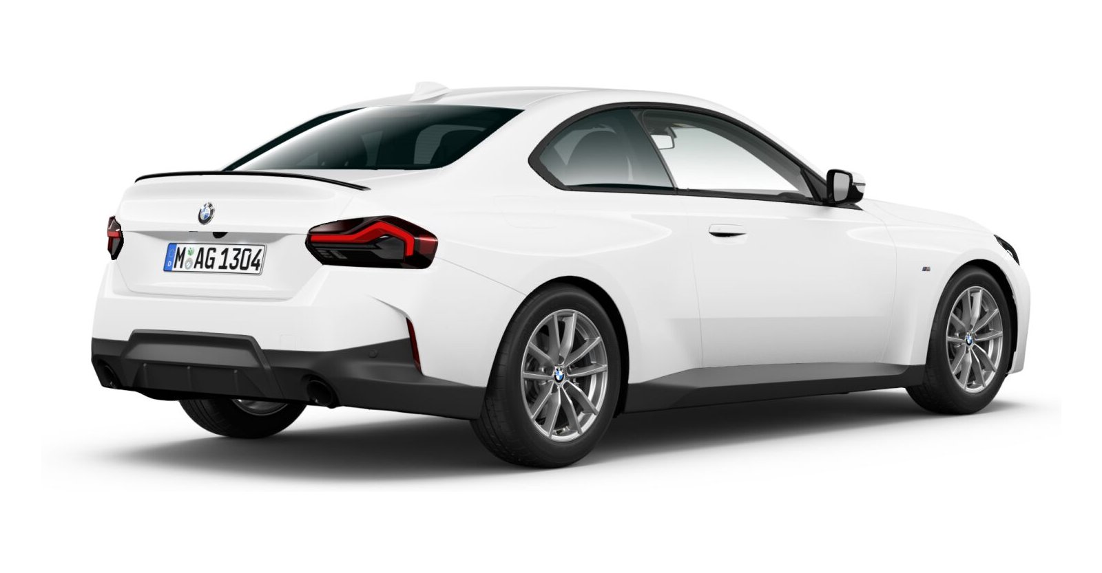 BMW BMW 2er in Weiß von hinten BMW BMW 2er in Weiß von hinten