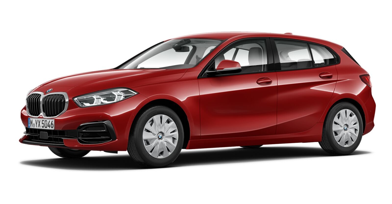 BMW BMW 1er in Rot von vorne BMW BMW 1er in Rot von vorne