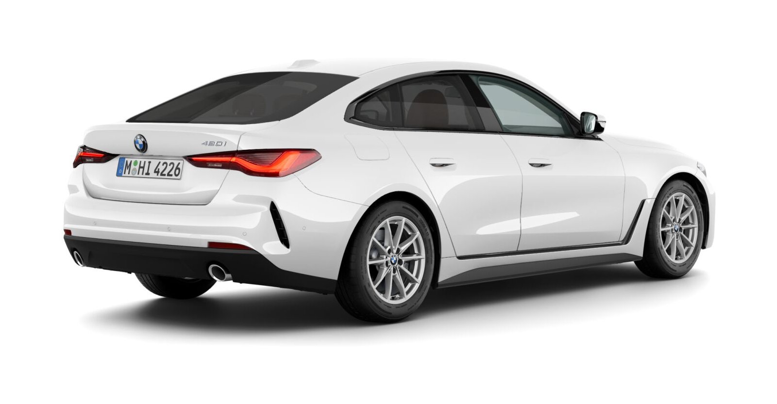 BMW BMW 4er in Weiß von hinten BMW BMW 4er in Weiß von hinten