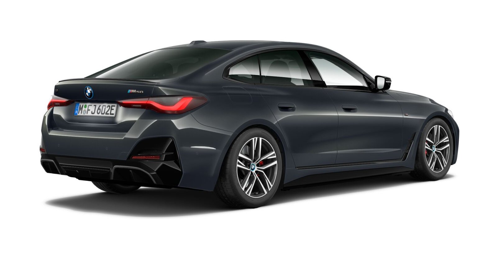 BMW BMW I in Grau von hinten BMW BMW I in Grau von hinten