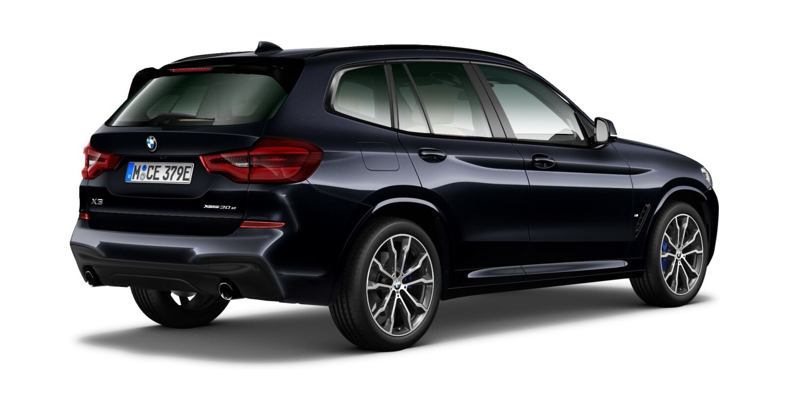 BMW BMW X in Schwarz von hinten BMW BMW X in Schwarz von hinten