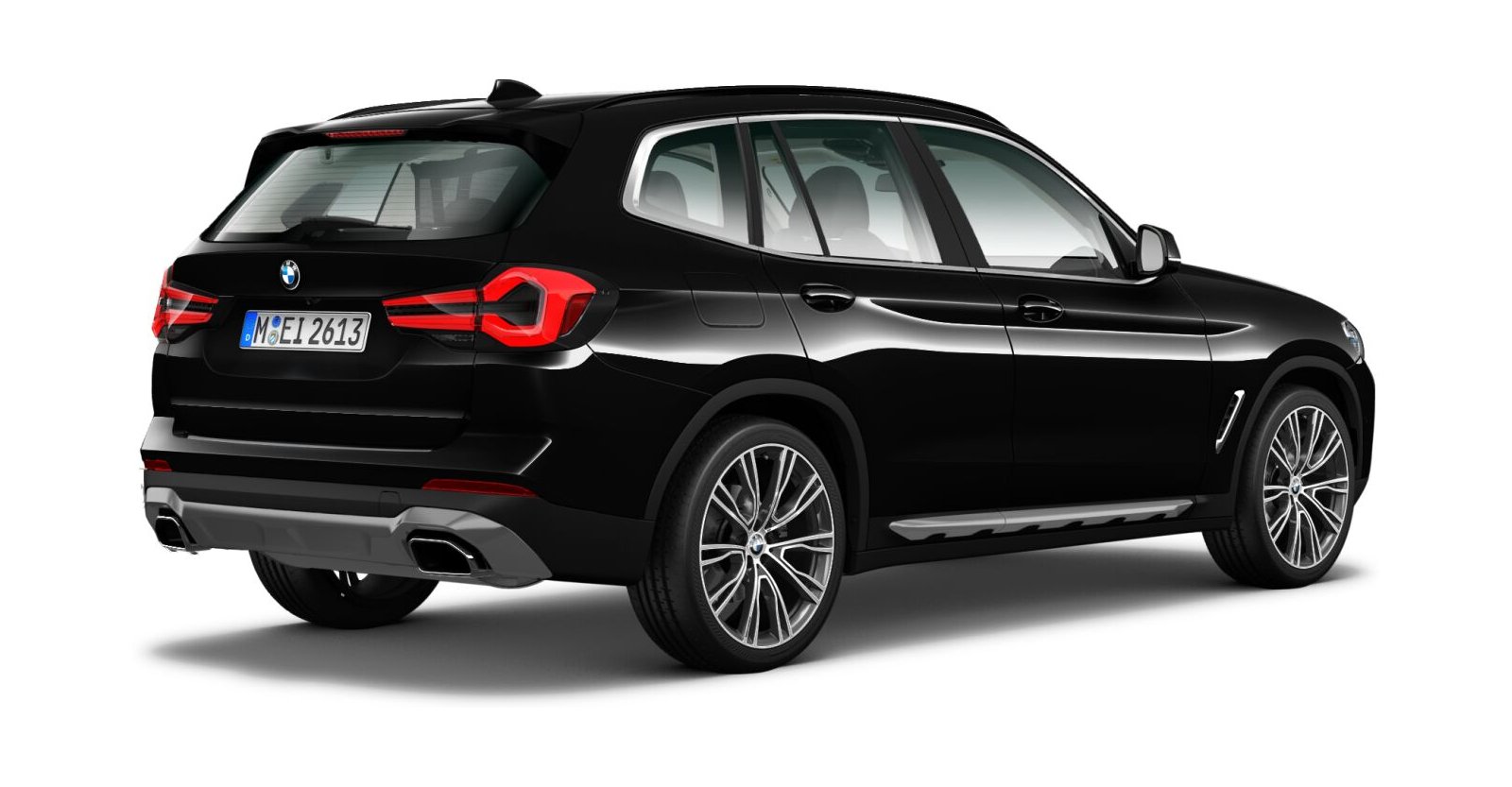 BMW BMW X in Schwarz von hinten BMW BMW X in Schwarz von hinten
