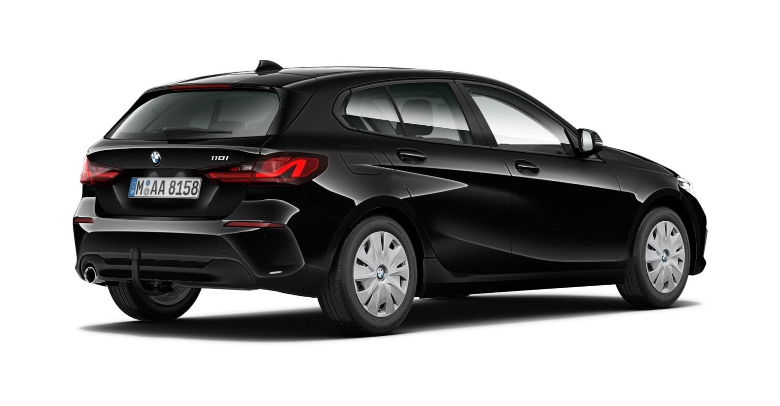 BMW BMW 1er in Schwarz von hinten BMW BMW 1er in Schwarz von hinten