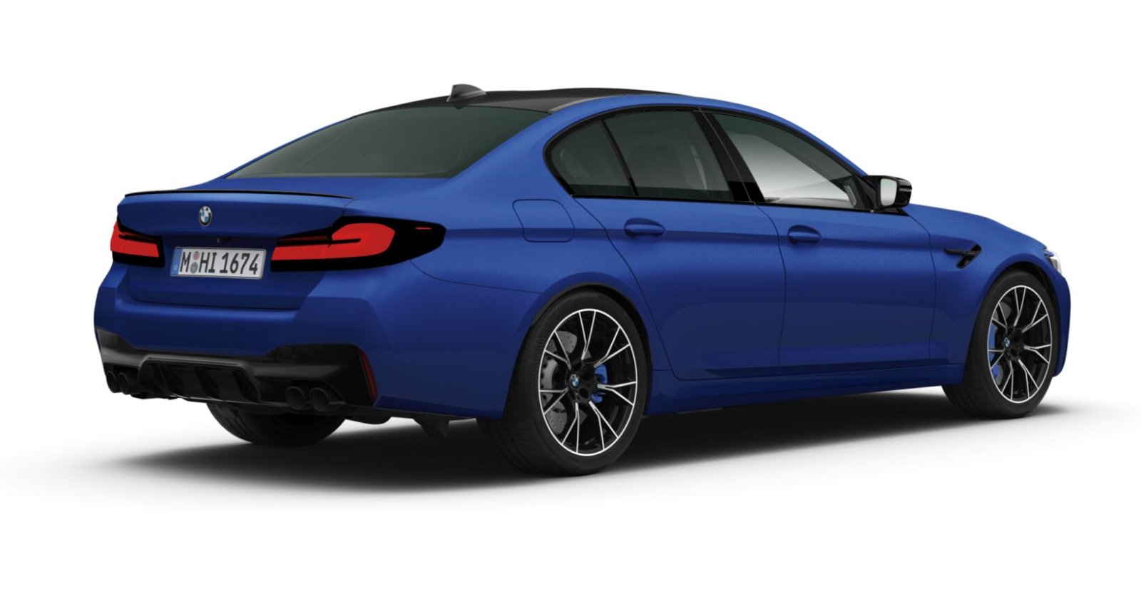 BMW BMW M in Blau von hinten BMW BMW M in Blau von hinten