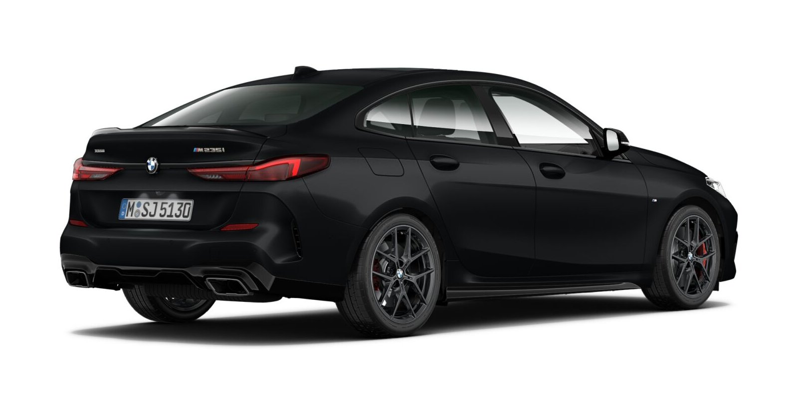 BMW BMW 2er in Schwarz von hinten BMW BMW 2er in Schwarz von hinten