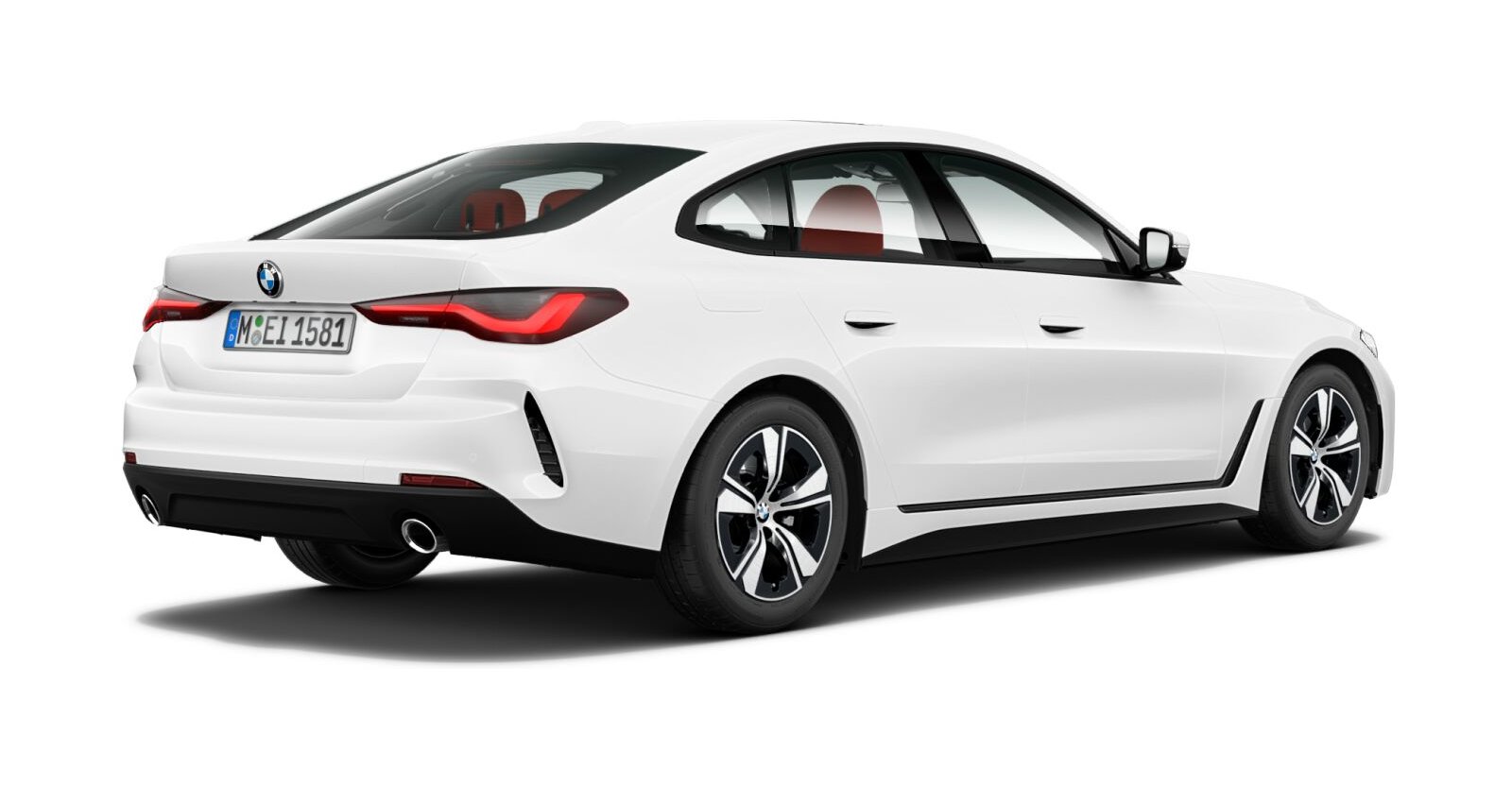 BMW BMW 4er in Weiß von hinten BMW BMW 4er in Weiß von hinten