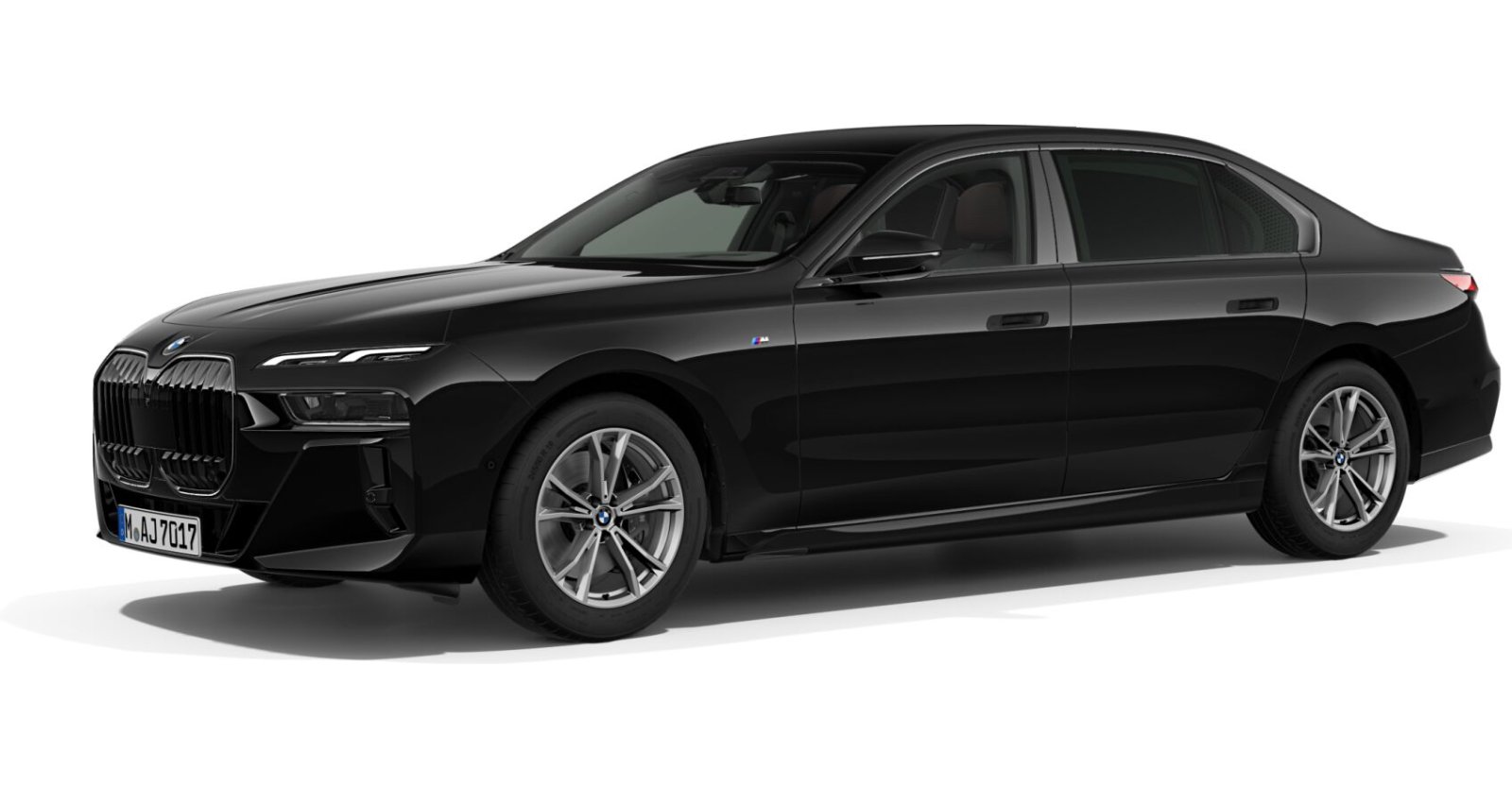 BMW BMW 7er in Schwarz von vorne BMW BMW 7er in Schwarz von vorne