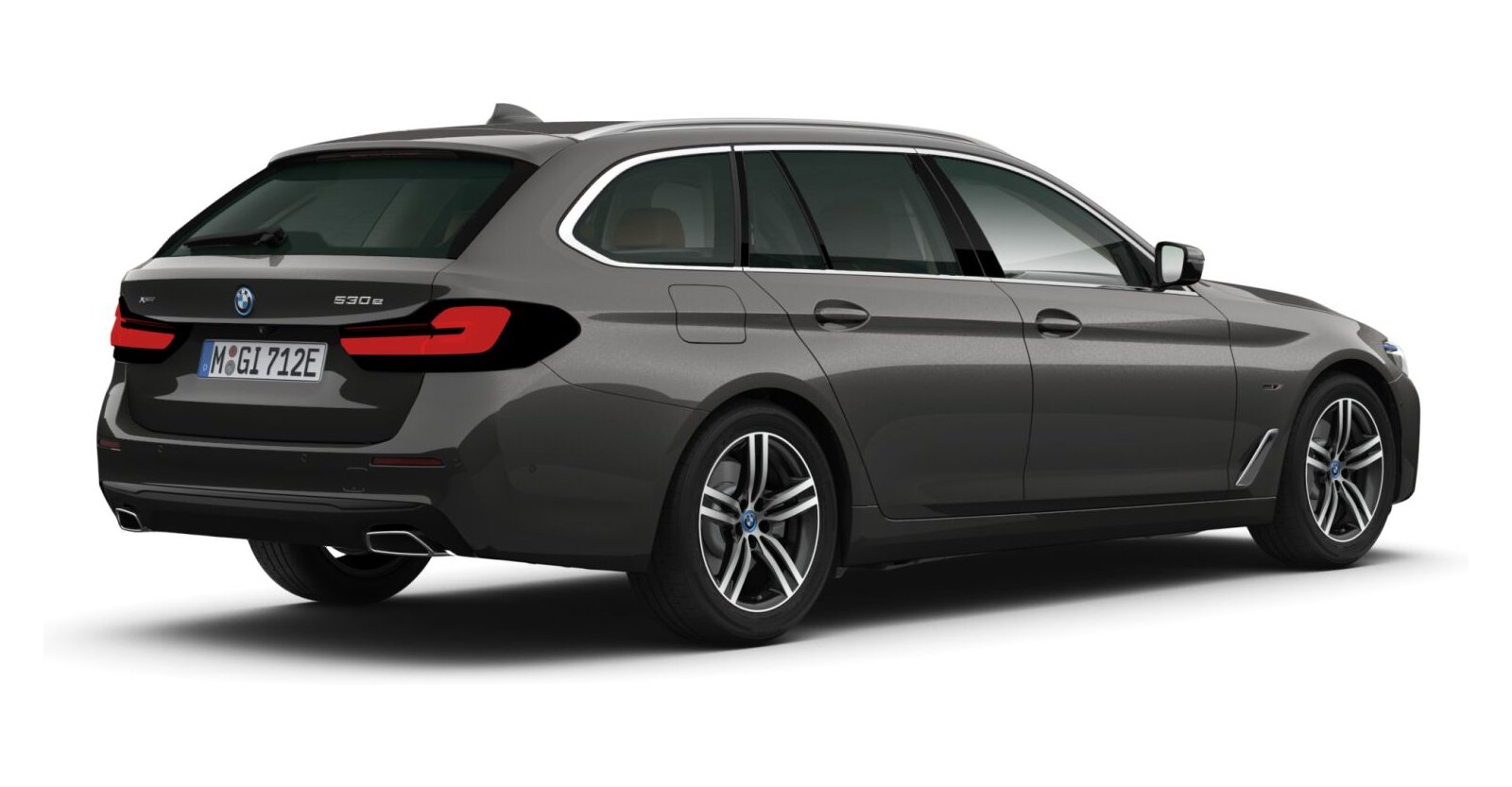 BMW BMW 5er in Grau von hinten BMW BMW 5er in Grau von hinten