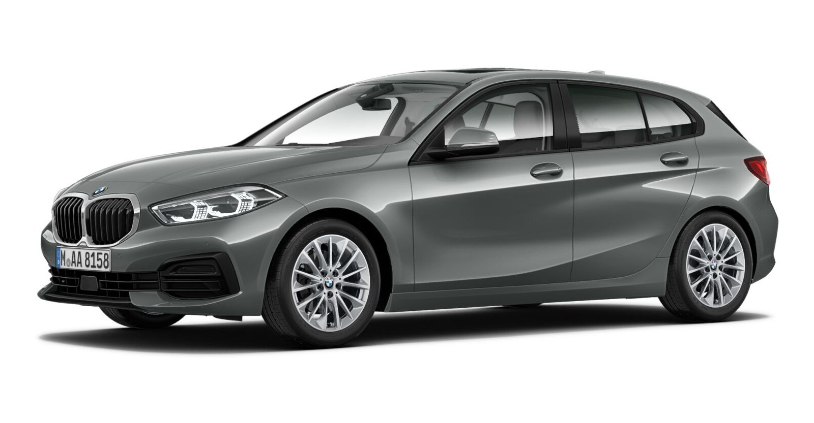 BMW BMW 1er in Grau von vorne BMW BMW 1er in Grau von vorne