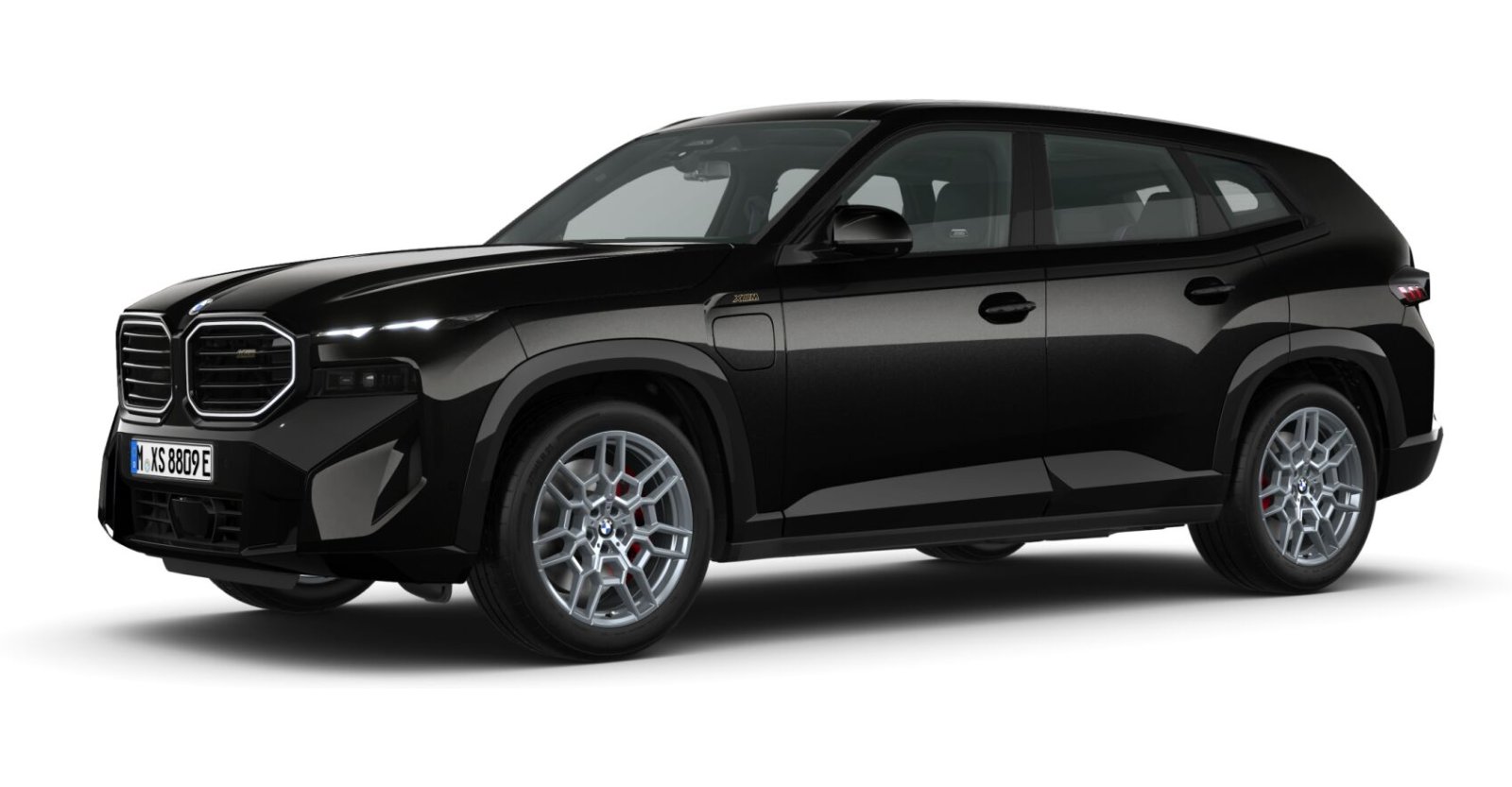 BMW XM in Schwarz von vorne BMW XM in Schwarz von vorne