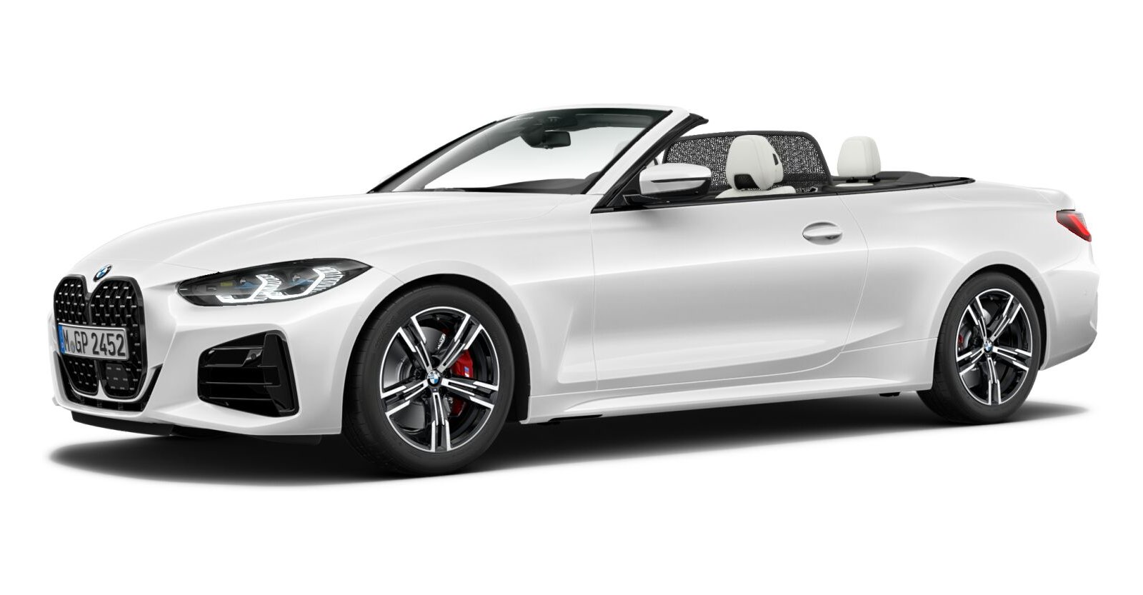 BMW BMW 4er in Weiß von vorne BMW BMW 4er in Weiß von vorne
