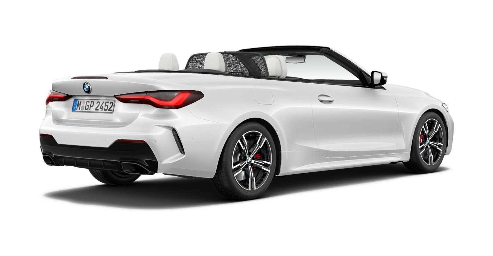 BMW BMW 4er in Weiß von hinten BMW BMW 4er in Weiß von hinten